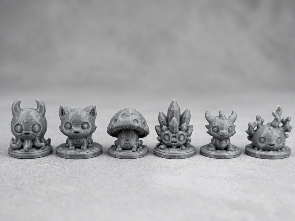 Cute Micro Monster Buddies – 6 Piece Mini Set