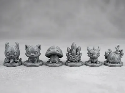 Cute Micro Monster Buddies – 6 Piece Mini Set