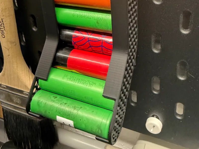 18650 Akku Spender Ikea  Skadis 