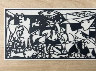 Lámina del Guernica con fondo blanco