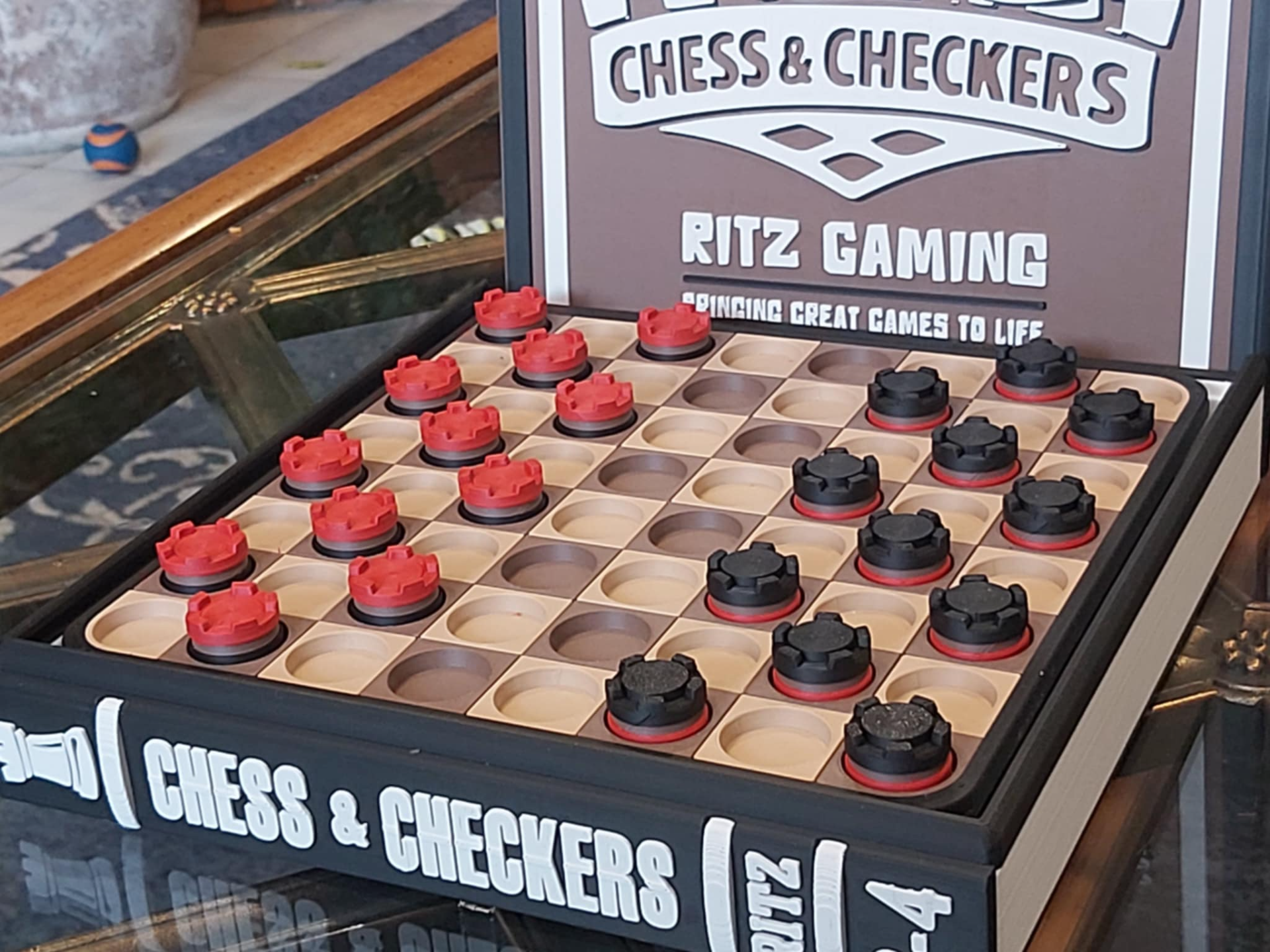 CHESS & CHECKERS - Bookcase Edition