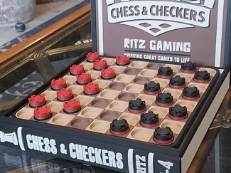 CHESS & CHECKERS - Bookcase Edition