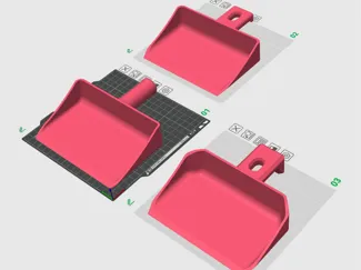 Garbage scoop ideal for BAMBU P2S and all printers