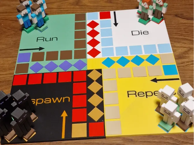 Minecraft Spiel (magnetisch) - LUDO