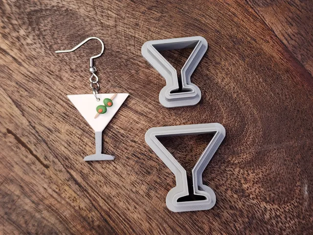 Martini glass earring cutter