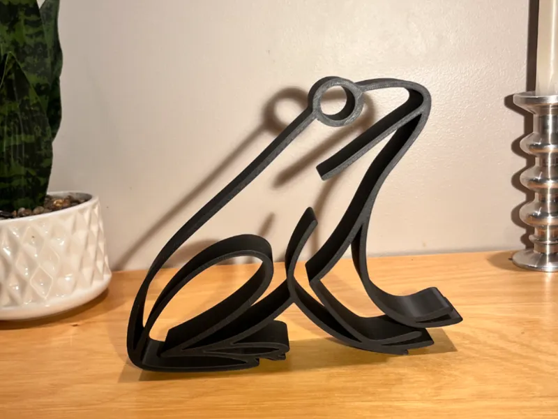Frog minimalist decoration
