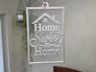 Floating Organza Home Sweet Home Wall Sign