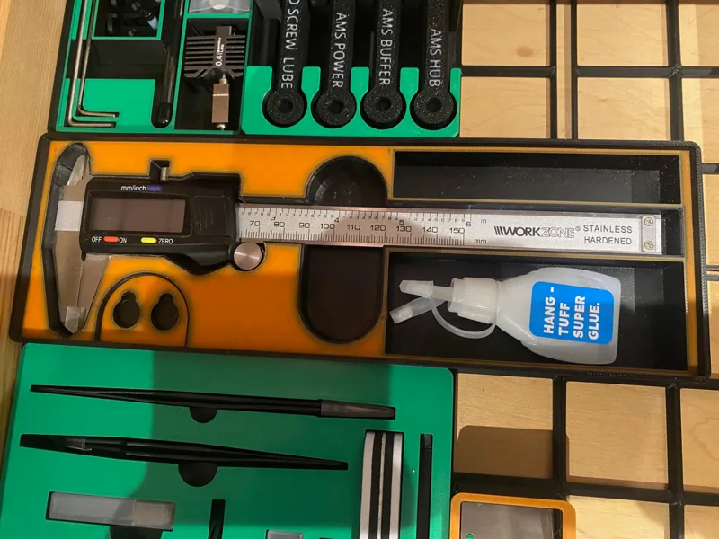 Gridfinity 6x2 - Caliper Holder