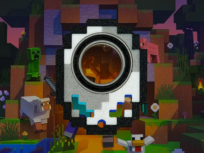 Minecraft Iron Spinner / Minespinner Keychain