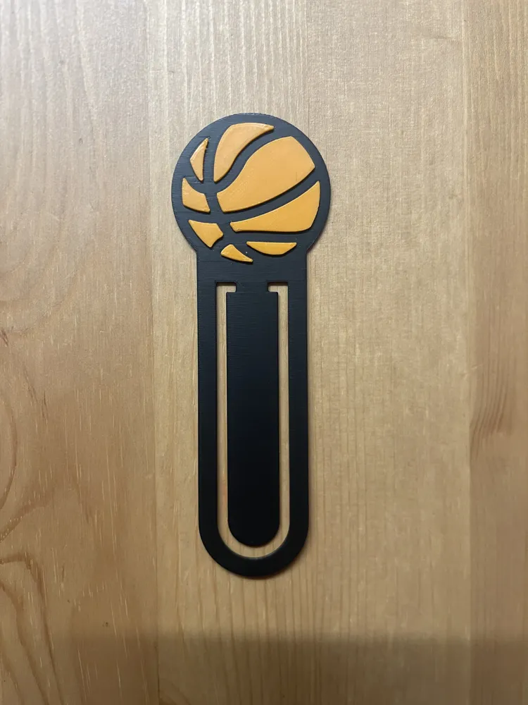 basketball bookmark - Free 3D Print Model - MakerWorld