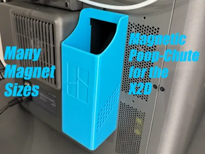 Magnetic Poop Chute for the X2D