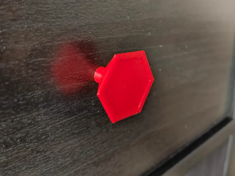 Kallax hexagonal door/drawer handle/knob