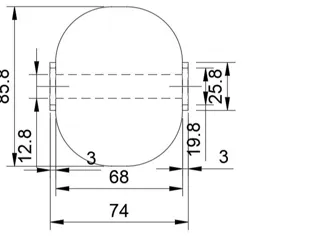 Honda HT3813 / HT3810 deck anti-scalp ball wheel