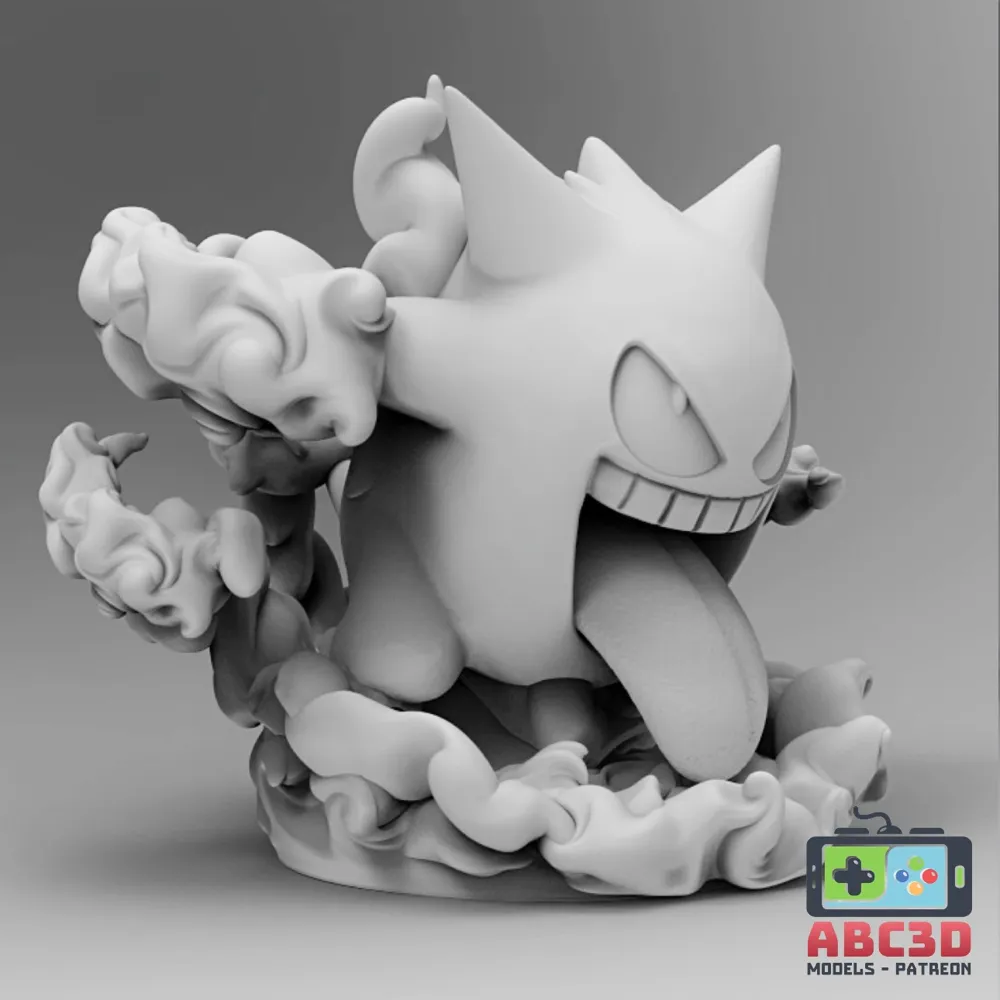 Gengar 3D Pokémon Pokemon Figure Pokemon by ABC3D - MakerWorld