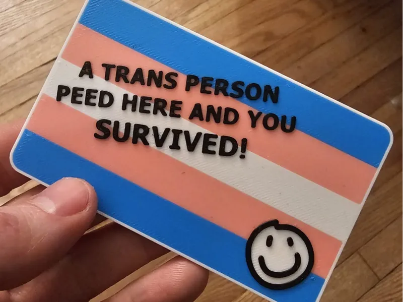 A Trans Person Peed Here
