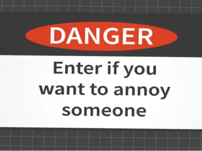 Funny Danger Sign