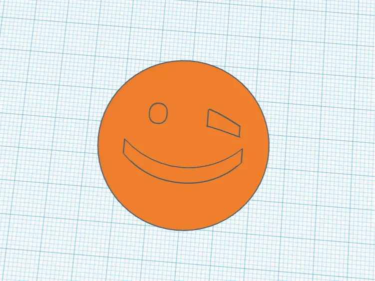 Winking Smiley Face Cup Coaster