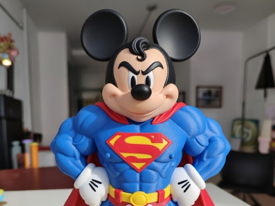 Super Mickey Mouse  ( No ams-multiparts/3mf/Slt )