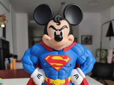 Super Mickey Mouse  ( No ams-multiparts/3mf/Slt )