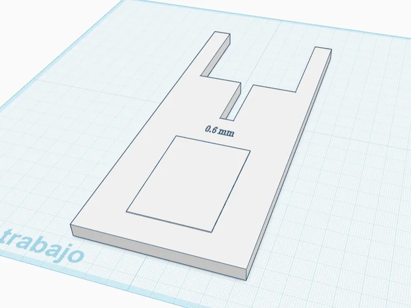 Placa verificación slot 0.6 mm