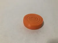 Slightly smaller than the original (56mm), 5% infill