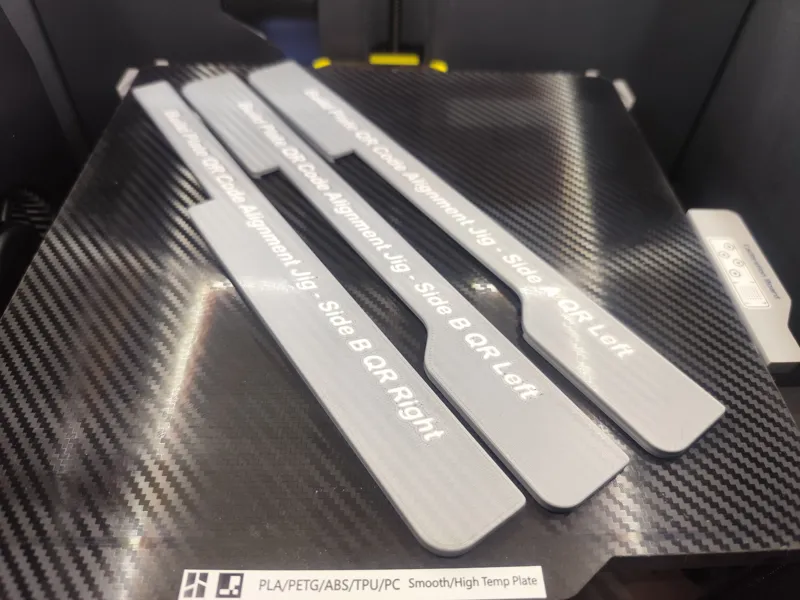 Build Plate QR Code Alignment Jig