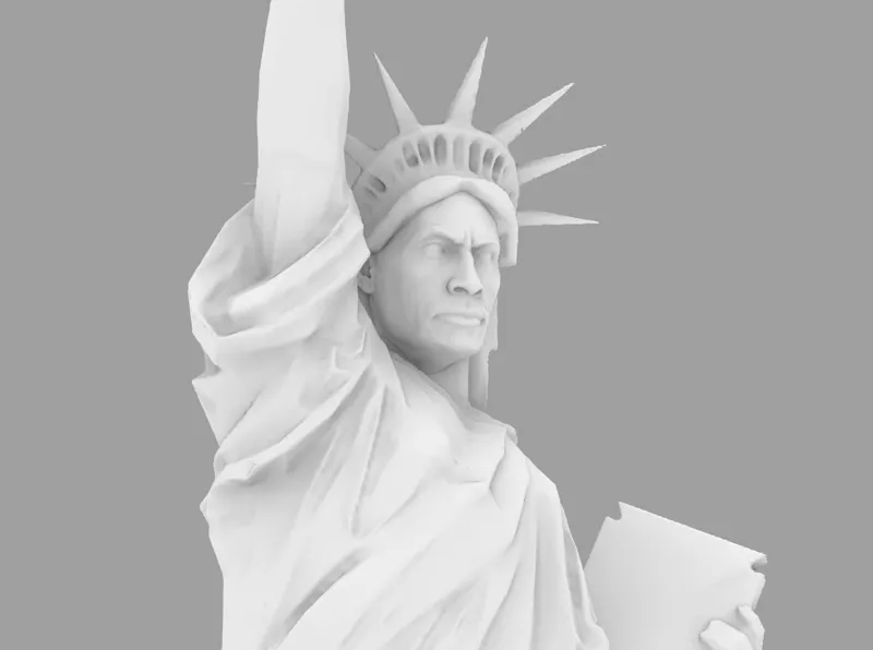 The Rock Statue of Liberty 