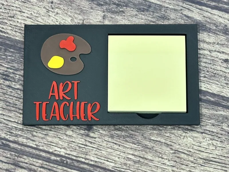Art teacher Sticky notepad holder