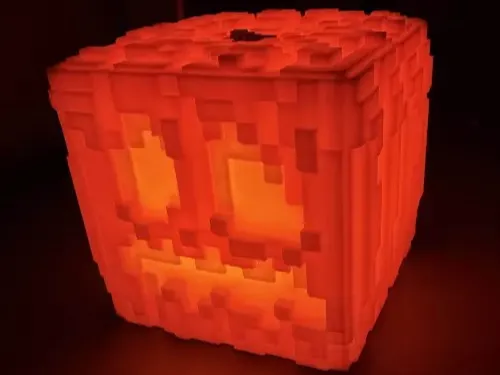 Minecraft Tealight Jack O' Lantern