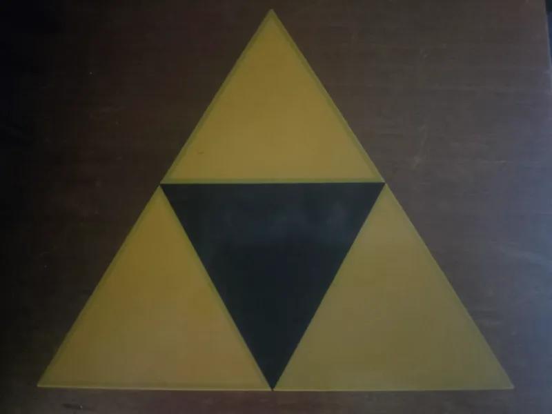 Large Zelda Tri-Force Handle for P1S Door