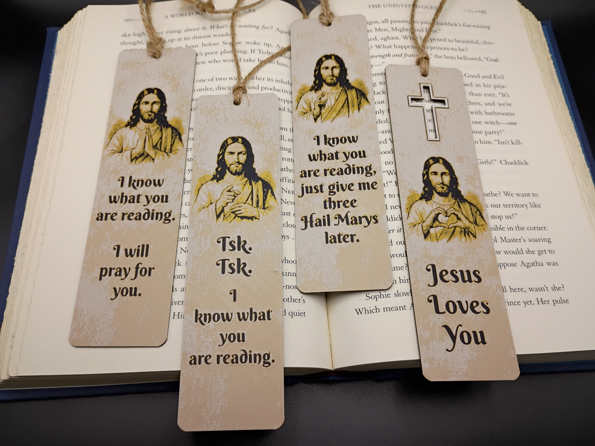 Jesus, "I Know What You Are Reading." Bookmark Set