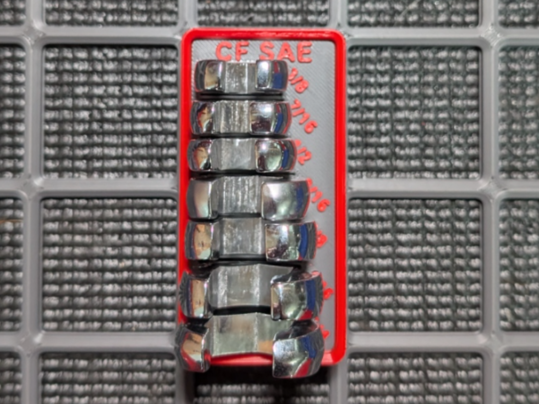 Pittsburgh Crowsfoot SAE Gridfinity Organizer