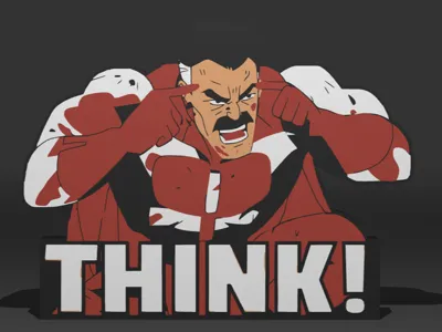 Omni-Man lightbox (Invincible)