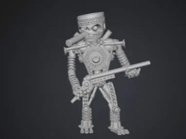 Sculpture Piston Warrior