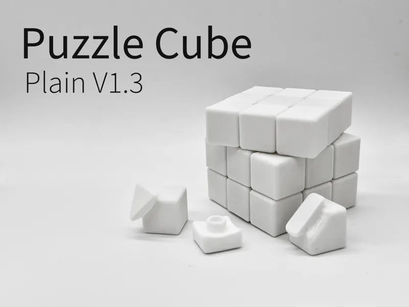 V1.3 Rubik Cube Style Puzzle Plain 3x3x3