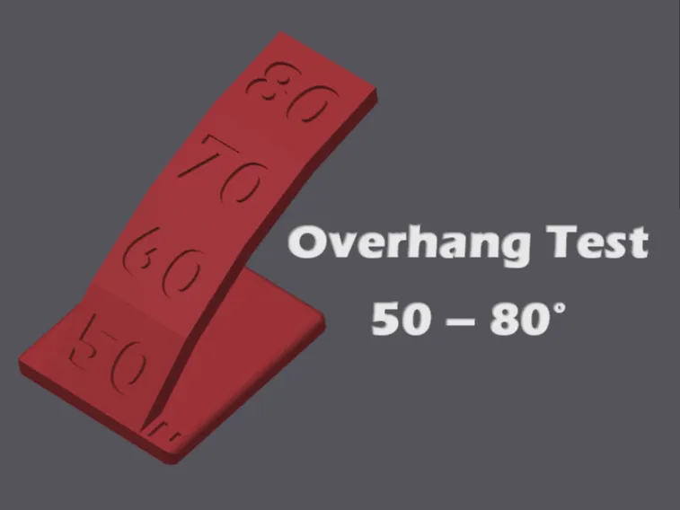 Overhang Test 50 - 80°