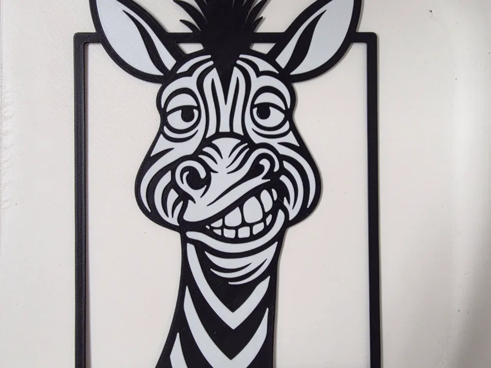 Zebra Wall Art - Free 3D Print Model - MakerWorld