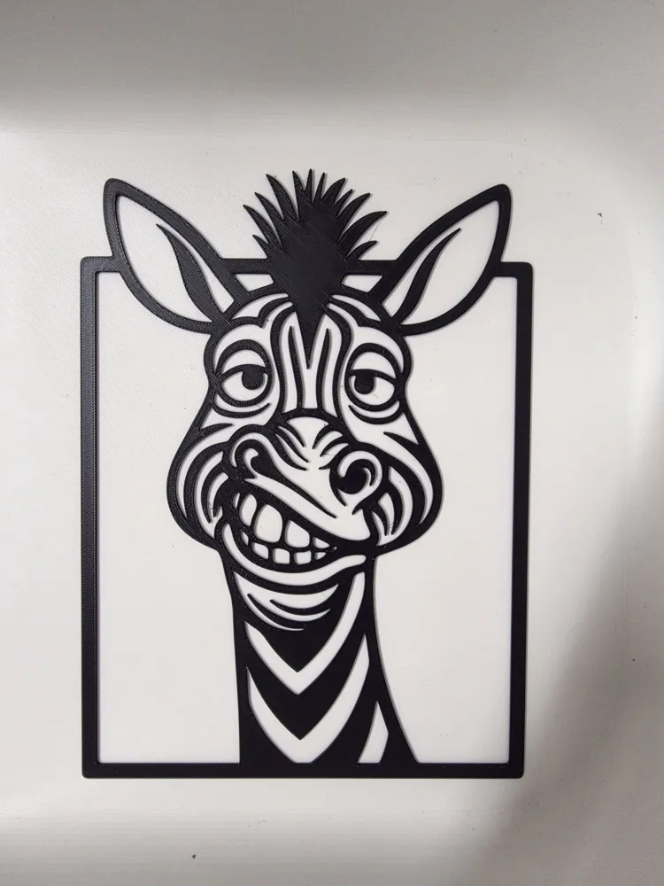 Zebra Wall Art - Free 3D Print Model - MakerWorld