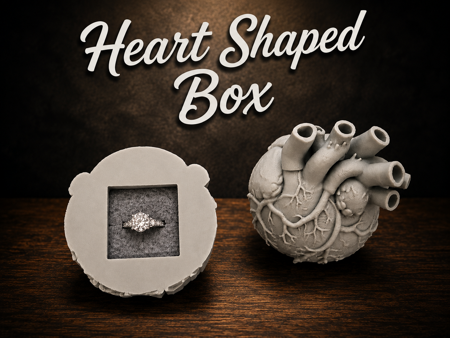 Human Heart Shaped Box