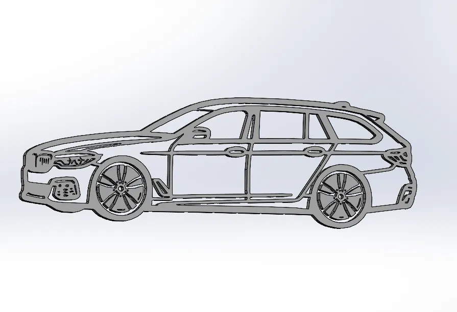 BMW G31 520d contour view 2