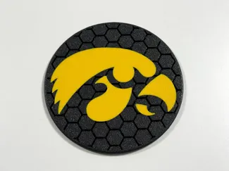 Iowa Hawkeyes Hex Coaster