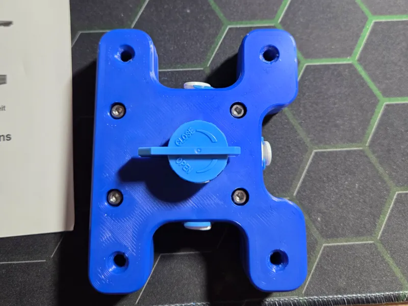 1/4" 3 way valve holder- wall mount