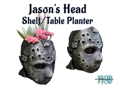 Jason's Head Standing Planter