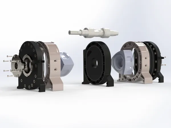 Moteur rotatif Wankel fonctionnel à l'échelle 1:1
