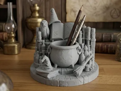 Wizard Desk Organizer / Pen Holder