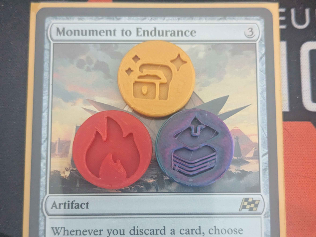 Monument to Endurance Reminder Tokens for MTG