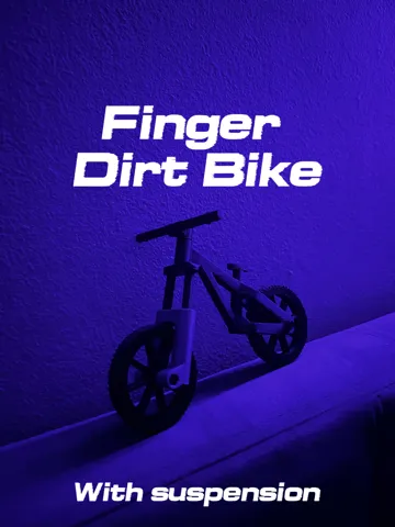 Modelo para impresión 3D: Finger Dirt Jumper Bike — vista de referencia 2