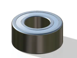 2x4x1.2mm Bearing CAD Model