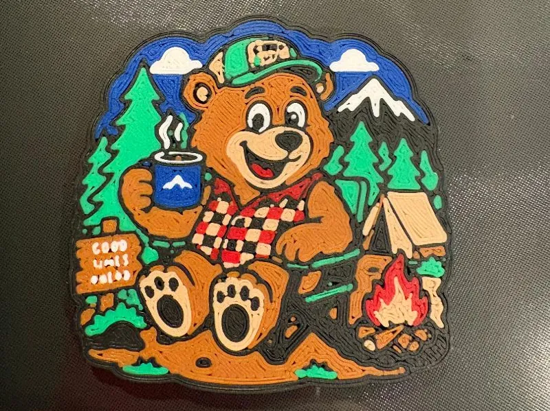 Happy Camp Bear – Fridge Magnet
