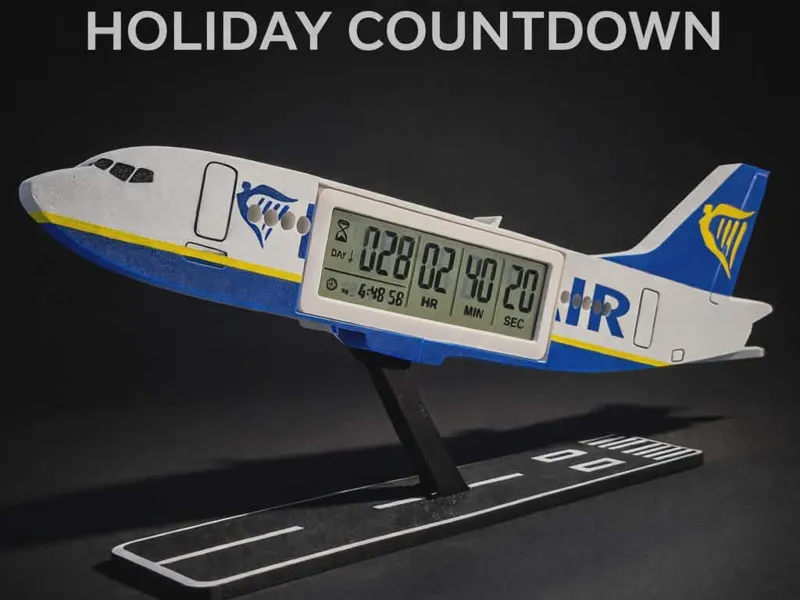 Countdown to Your Holiday Countdown Airplane 
